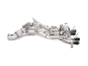 Picture of Akrapovic 16-17 Ferrari 488 GTB-488 Spyder Slip-On Line Titanium w- Carbon Tips