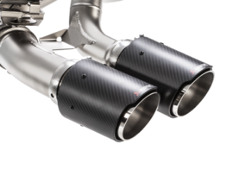Picture of Akrapovic 16-17 BMW M2 F87 Excl M2 Competition Evolution Line Cat Back Titanium w-Carbon Tips