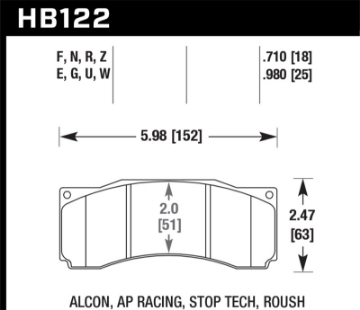 Picture of Hawk 2007 Ford Mustang Saleen S281 Extreme HPS 5-0 Front Brake Pads