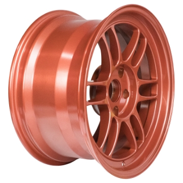 Picture of Enkei RPF1 17x9 5x114-3 22mm Offset 73mm Bore Orange Wheel