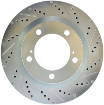 Picture of StopTech Select Sport 07-17 Toyota Tundra Sport Slotted & Drilled Front Left Rotor