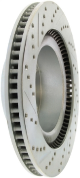 Picture of StopTech Select Sport 07-17 Toyota Tundra Sport Slotted & Drilled Front Left Rotor