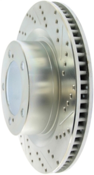 Picture of StopTech Select Sport 07-17 Toyota Tundra Sport Slotted & Drilled Front Left Rotor