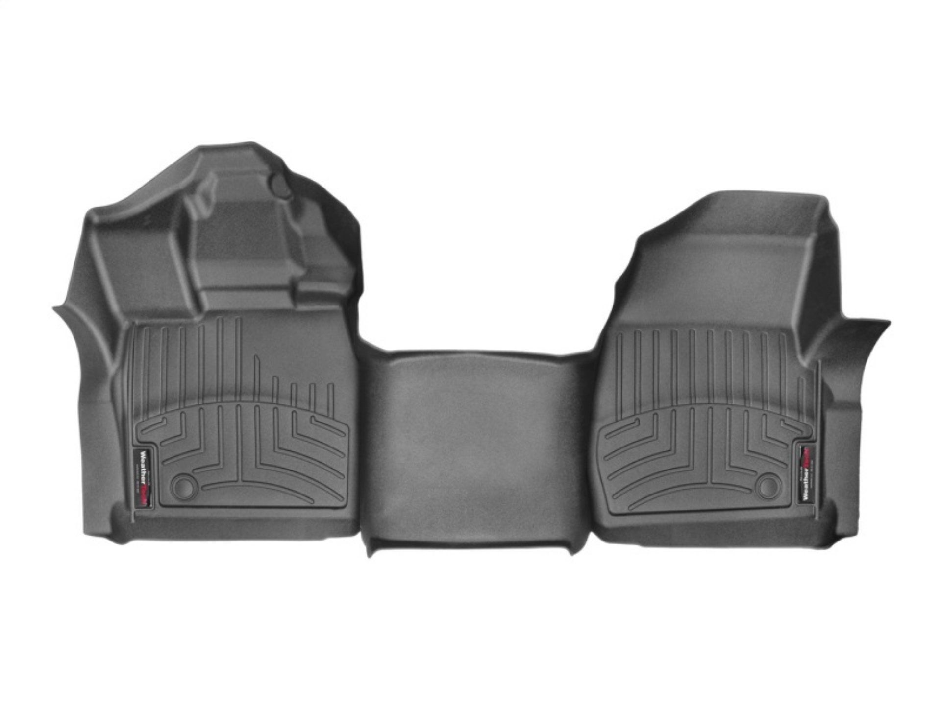 Picture of WeatherTech 16+ Ford F-150 Regular Cab Vinyl Floor Front FloorLiner-Black Bench Seats w-o Console