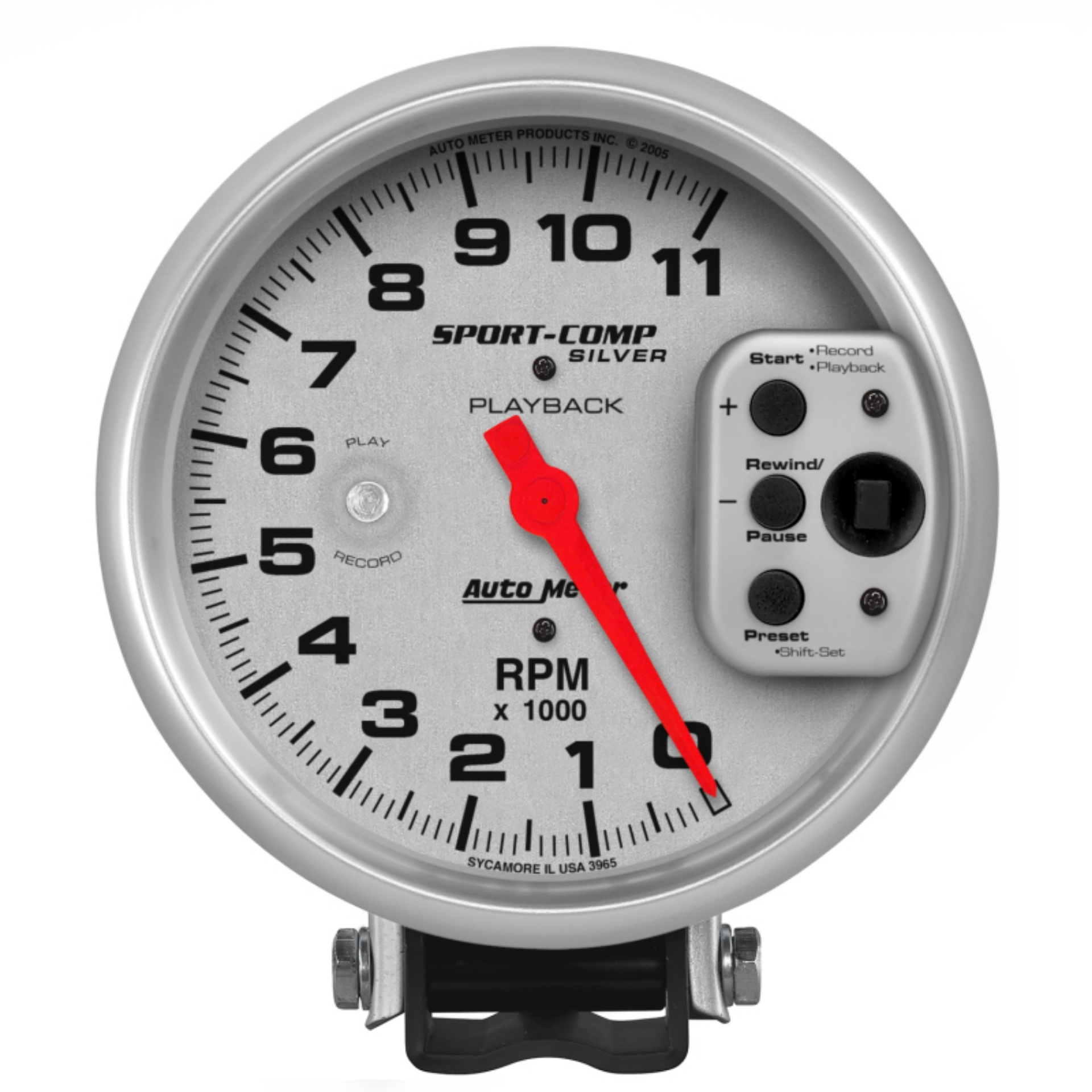 Picture of Autometer Ultra-Lite 5in Pedestal Playback Tachometer 0-11000 RPM