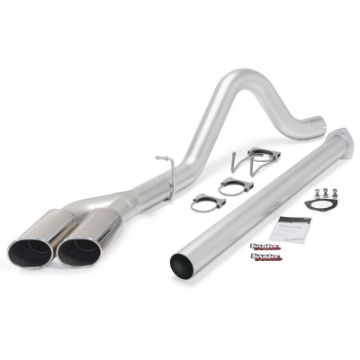 Picture of Banks Power 15-16 Ford 6-7L F250-350-450 CCSB-CCLB Monster Exh Sys - Single Dual Exh w- Chrome Tip