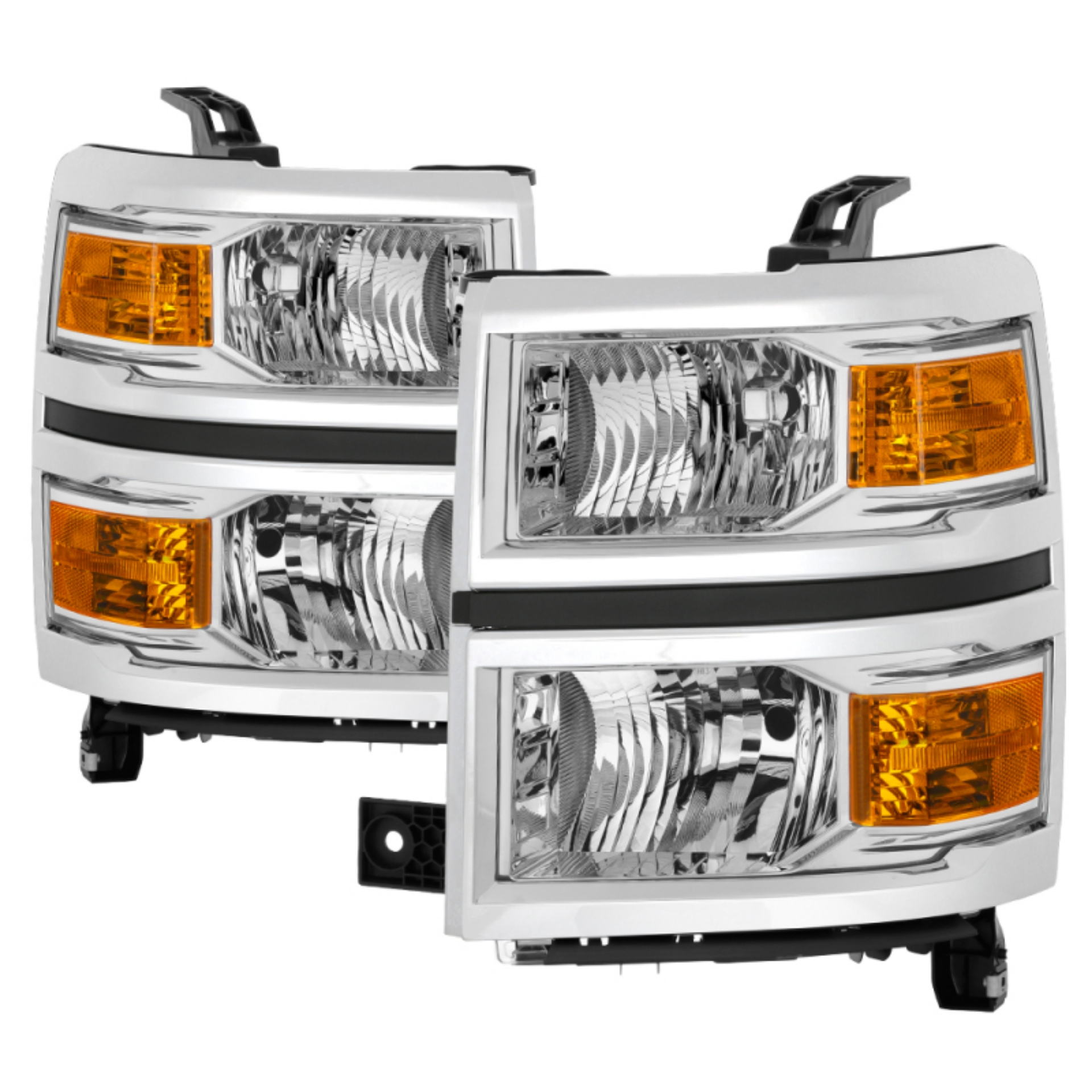 Picture of Spyder Chevrolet Silverado 1500 14-15 Non-HD OEM Style Headlights - Chrome HD-JH-CS14-AM-C