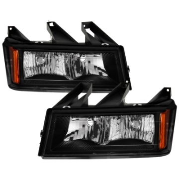 Picture of xTune Chevrolet Colorado 04-12 Headlights Black - OEM Style HD-JH-CCOL04-OE-BK