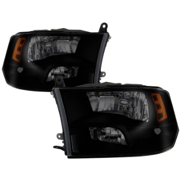 Picture of xTune Dodge Ram 1500 09-17 Non-LED OEM Style Headlights - Black Smoked HD-JH-DR09-QU-BSM