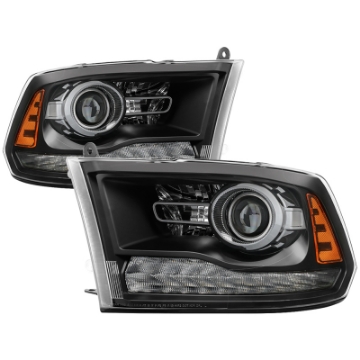 Picture of xTune Dodge Ram 13-17  w- Factory Projector LED OEM Style Headlight - Black HD-JH-DR13-OE-BK