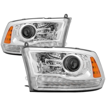 Picture of xTune Dodge Ram 13-17  w- Factory Projector LED OEM Style Headlight - Chrome HD-JH-DR13-OE-C
