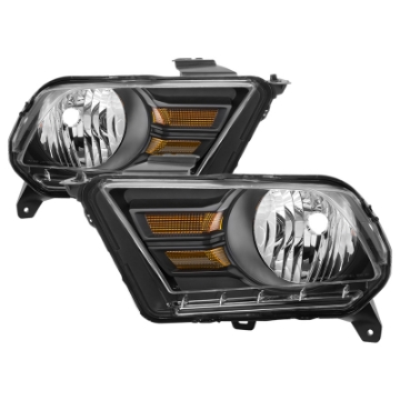 Picture of xTune Ford Mustang 10-14 Non HID OEM Style Headlights - OEM Black HD-JH-TCOL14-OE-L