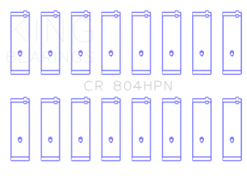 Picture of King Engine Bearings Ford 260ci - 289ci - 302 5-0L Windsor Connecting Rod Bearing Set of 8