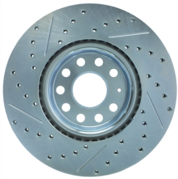 Picture of StopTech Select Sport 06-17 Volkswagen Jetta Slotted & Drilled Front Left Rotor
