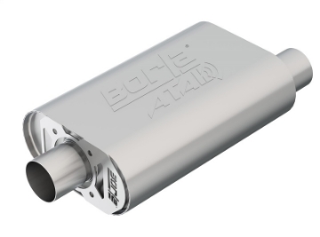 Picture of Borla CrateMuffler STOCK SBC 283-327-350 ATAK 2-5in Offset-Center 14in x 4-35in x 9in Oval Muffler