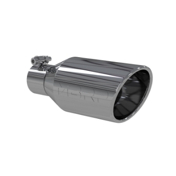Picture of MBRP Universal Tip 4-5 O-D- Angle Rolled End 2-5 Inlet 11in Length - T304
