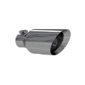 Picture of MBRP Universal Tip 4-5 O-D- Dual Walled Angled Rolled End 2-5 Inlet 12in Length - T304