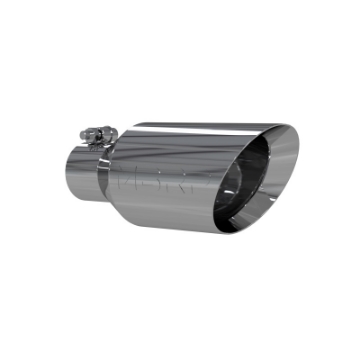 Picture of MBRP Universal Tip 4-5 O-D- Dual Walled Angled Rolled End 2-5 Inlet 12in Length - T304
