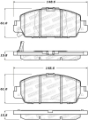 Picture of StopTech Street Performance 13-15 Honda Accord EX-EXL Front Brake Pads