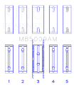 Picture of King Engine Bearings Ford Fiesta 1-25i ZETEC Crankshaft Main Bearing Set