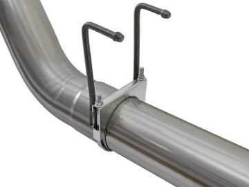 Picture of aFe Large Bore-HD 5in DPF Back 409 SS Exhaust System w-Black Tip 2017 Ford Diesel Trucks V8 6-7Ltd