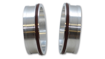Picture of Vibrant Aluminum Weld Ferrules w- O-Rings for 5in OD Tubing - Sold in Pairs