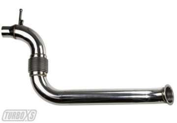 Picture of Turbo XS 2015+ Ford Mustang Ecoboost Downpipe w- High Flow Catalytic Converter