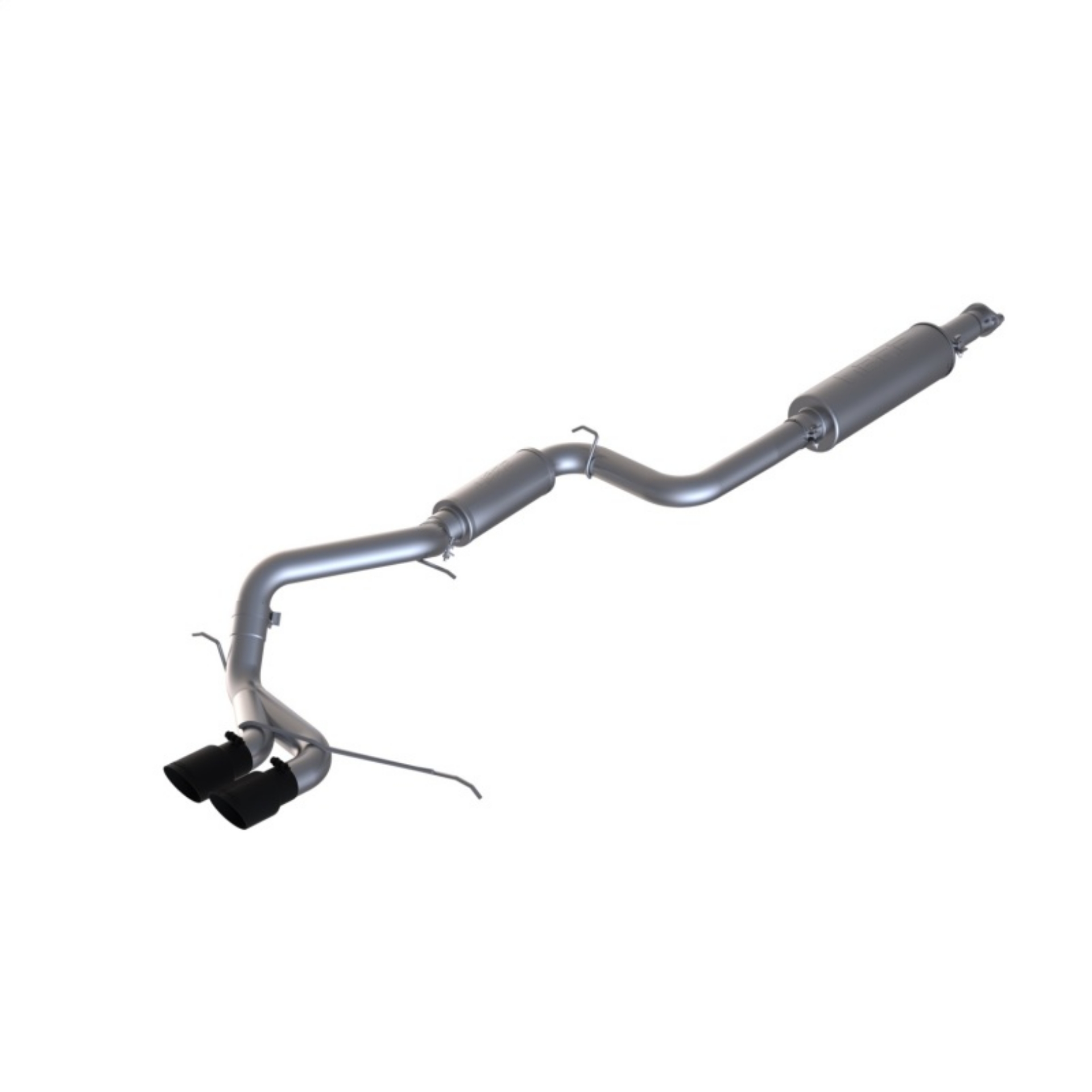 Picture of MBRP 13-17 Ford Focus ST 2-0L EcoBoost Dual Center Outlet T409 3in Cat Back w- Black Tips