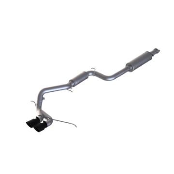 Picture of MBRP 13-17 Ford Focus ST 2-0L EcoBoost Dual Center Outlet T409 3in Cat Back w- Black Tips