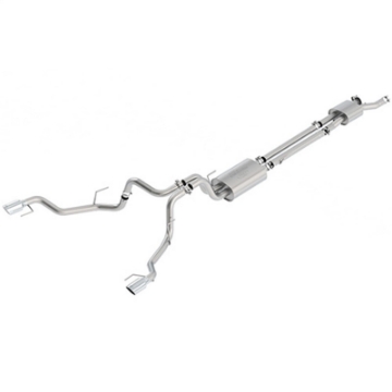 Picture of Ford Racing 2017 F-150 Raptor 3-5L Touring Cat-Back Exhaust System Dual Rear Exit w- Chrome Tips