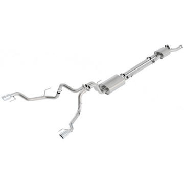 Picture of Ford Racing 2017 F-150 Raptor 3-5L Touring Cat-Back Exhaust System Dual Rear Exit w- Chrome Tips