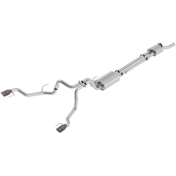Picture of Ford Racing 2017 F150 Raptor 3-5L Sport Cat-Back Exhaust System Dual Rear Exit w- Carbon Fiber Tips