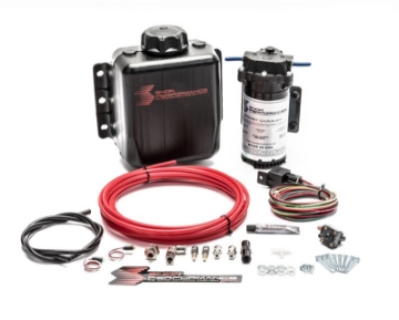 Picture of Snow Performance Stg 1 Boost Cooler TD Water Injection Kit Incl- Red Hi-Temp Tubing-Quick Fittings