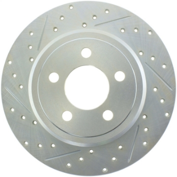 Picture of StopTech Select Sport 06-15 Dodge Charger- 05-15 Chrysler 300 Slotted-Drilled Right Rear Brake Rotor