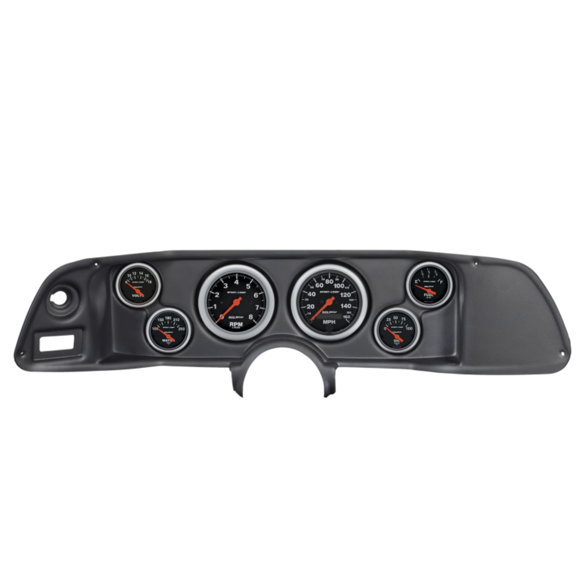 Picture of Autometer Sport-Comp 70-78 Camaro Dash Kit 6pc Tach - MPH - Fuel - Oil - WTMP - Volt