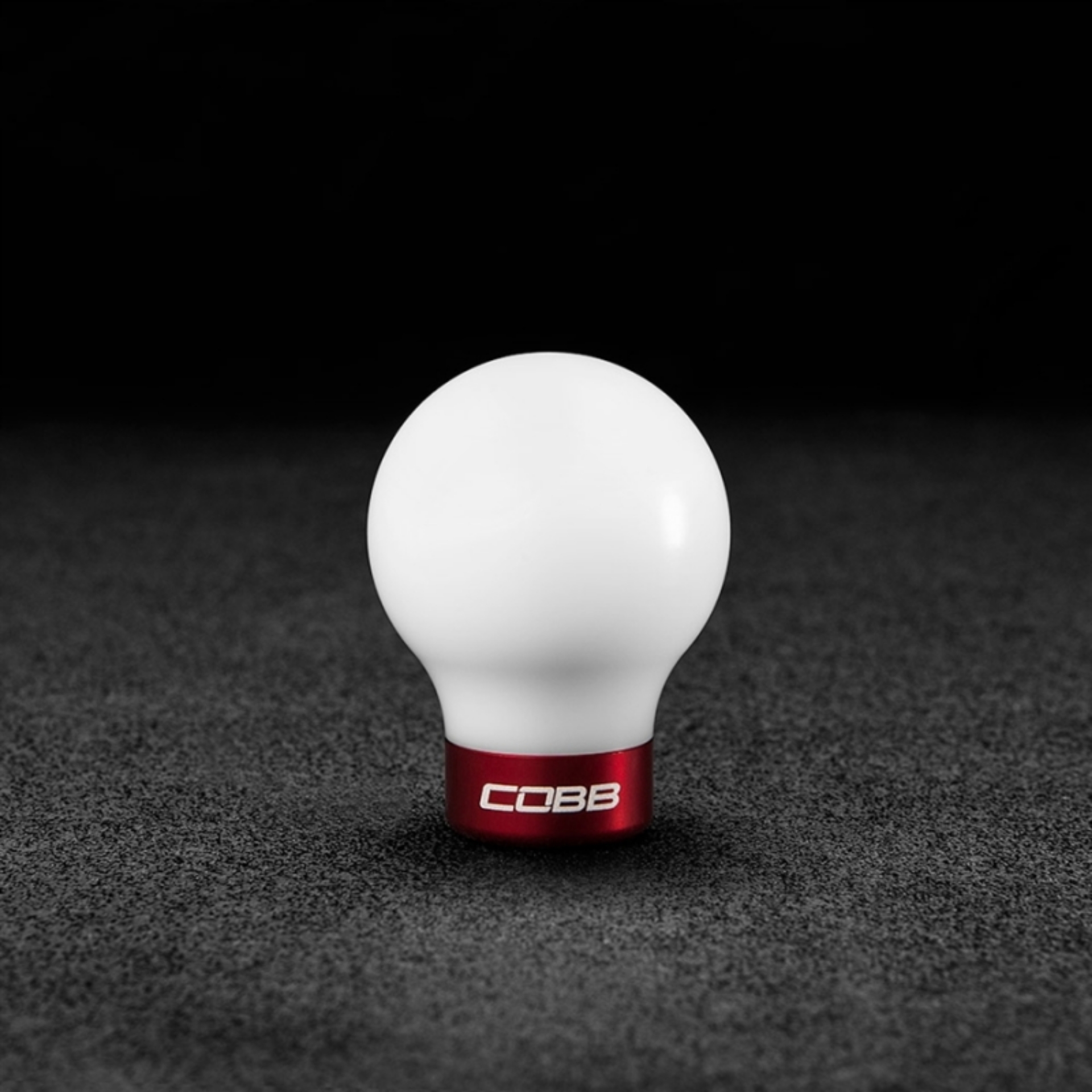 Picture of Cobb 07-13 Mazdaspeed3 & 06-07 Mazdaspeed6 Shift Knob - White Knob w-Race Red Base