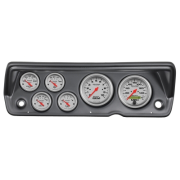 Picture of Autometer Ultra-Lite 70-76 Duster- Demon- Dart Dash Kit 6pc Tach - MPH - Fuel - Oil - WTMP - Volt