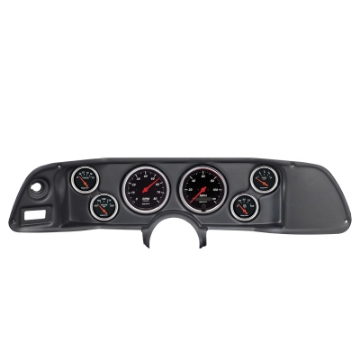 Picture of Autometer Designer Black 70-78 Camaro Dash Kit 6pc Tach - MPH - Fuel - Oil - WTMP - Volt