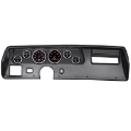 Picture of Autometer Designer Black 70-72 Chevelle SS-El Camino Dash Kit 6pc Tach- MPH- Fuel- Oil- WTMP- Volt