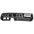 Picture of Autometer Designer Black 70-72 Chevelle- El Camino- Malibu Dash Kit 6pc Tach-MPH-Fuel-Oil-WTMP-Volt