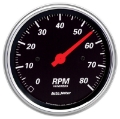 Picture of Autometer Designer Black 70-72 Chevelle- El Camino- Malibu Dash Kit 6pc Tach-MPH-Fuel-Oil-WTMP-Volt
