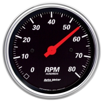 Picture of Autometer Designer Black 70-72 Chevelle- El Camino- Malibu Dash Kit 6pc Tach-MPH-Fuel-Oil-WTMP-Volt