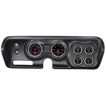 Picture of Autometer Designer Black 71-74 Charger- GTX- Road Runner Dash Kit 6pc Tach-MPH-Fuel-Oil-WTMP-Volt