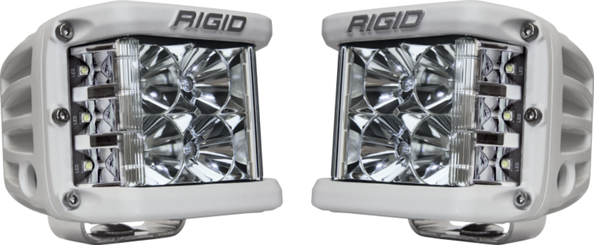 Picture of Rigid Industries D-SS - Flood - Set of 2 - White Housing
