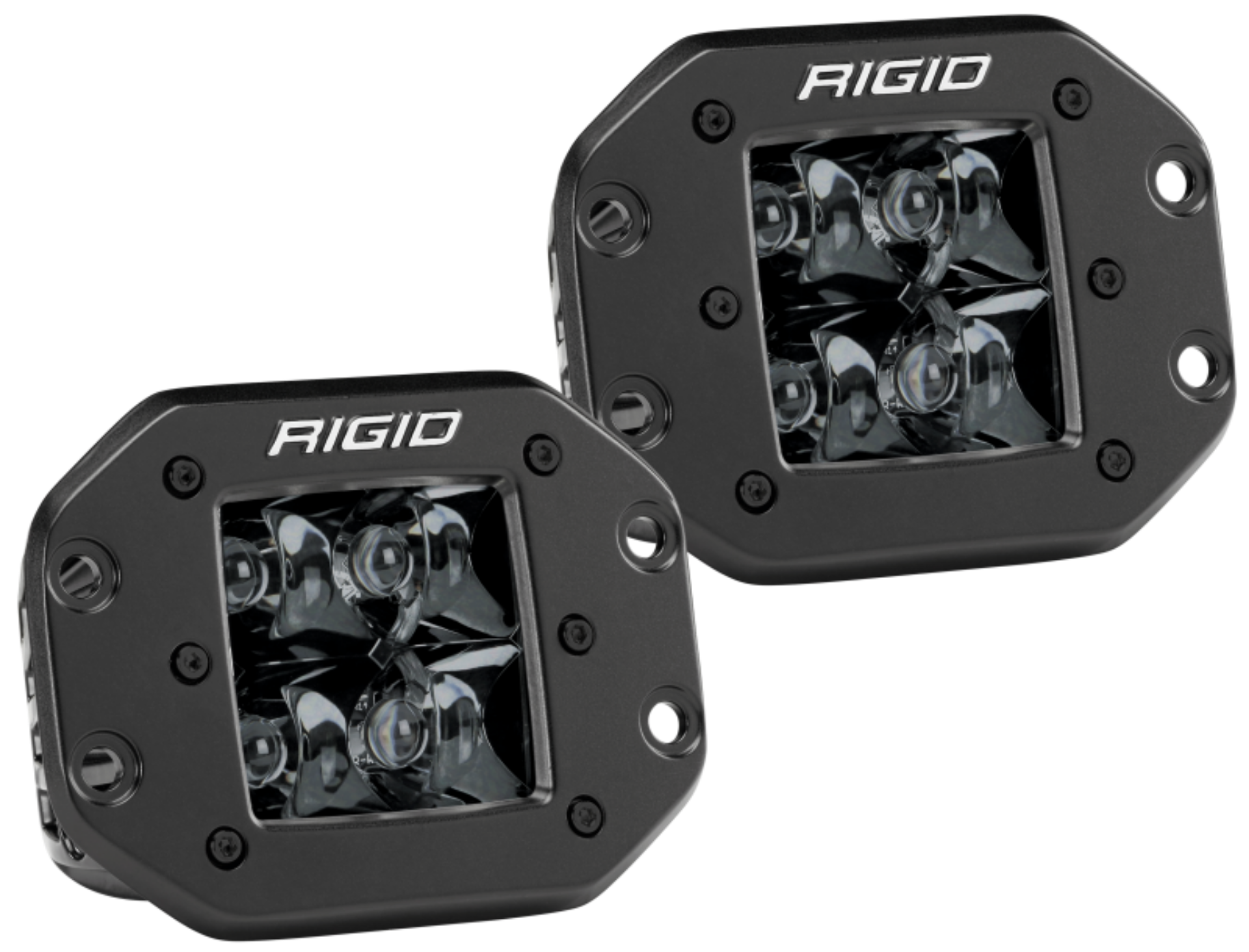 Picture of Rigid Industries D2 - Midnight Edition Flush Mount Spot Lights