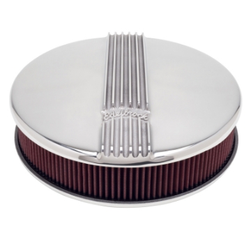 Picture of Edelbrock Air Cleaner Classic Series Round Aluminum Top Cloth Element 14In Dia X 3 9In Polished
