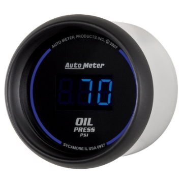 Picture of Autometer Cobalt Digital 52-4mm Black 0-100psi Oil Pressure Gauge