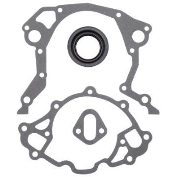 Picture of Edelbrock Timing Cover Gasket And Oil Seal Kit for SB Ford