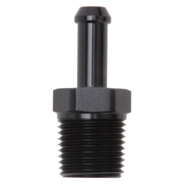 Picture of Edelbrock Hose Fittings Straight 1-2In NPT to 3-8In Barb Black Anodize
