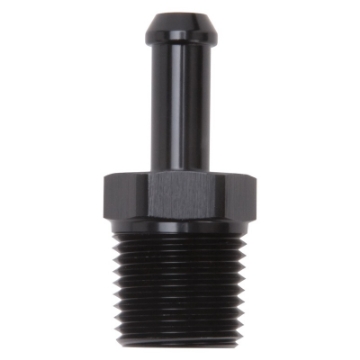 Picture of Edelbrock Hose Fittings Straight 1-2In NPT to 3-8In Barb Black Anodize